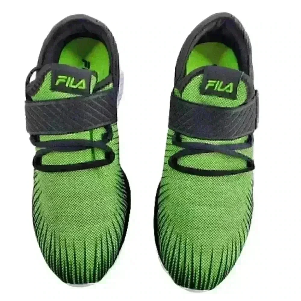 Fila Boys Fondato 3 Strap Sneakers Sz 7 Green Runn - Picture 3 of 10